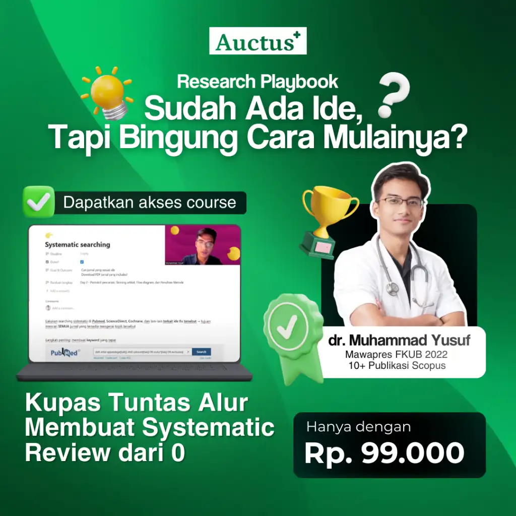 [Recording + Materi] Webinar Kuasai Alur Menulis Systematic Review/Meta-analisis dari 0